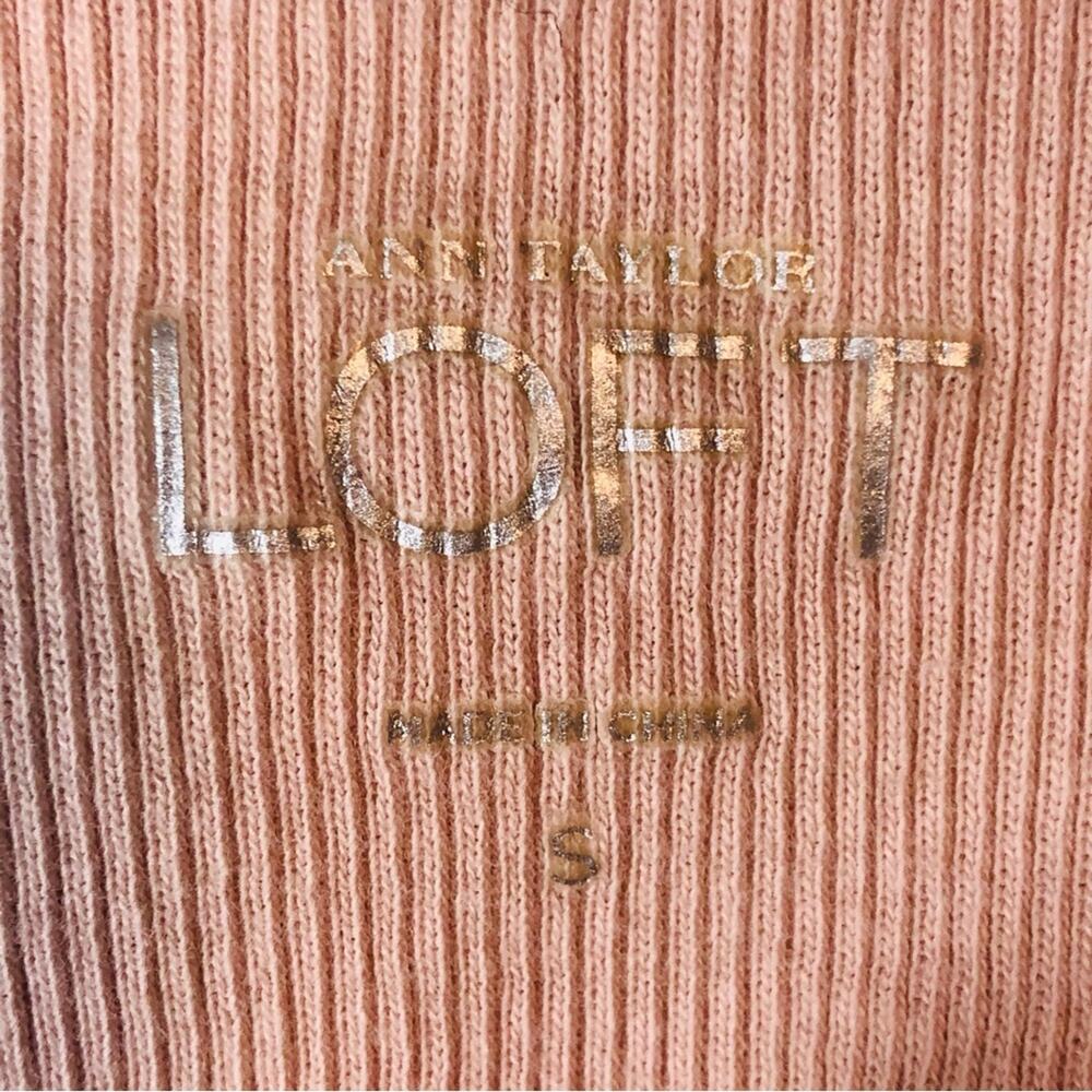 Loft Soft Pink Blush Sleeveless Tank Top Embellished Feminine Scoop Neck - Picture 12 of 16